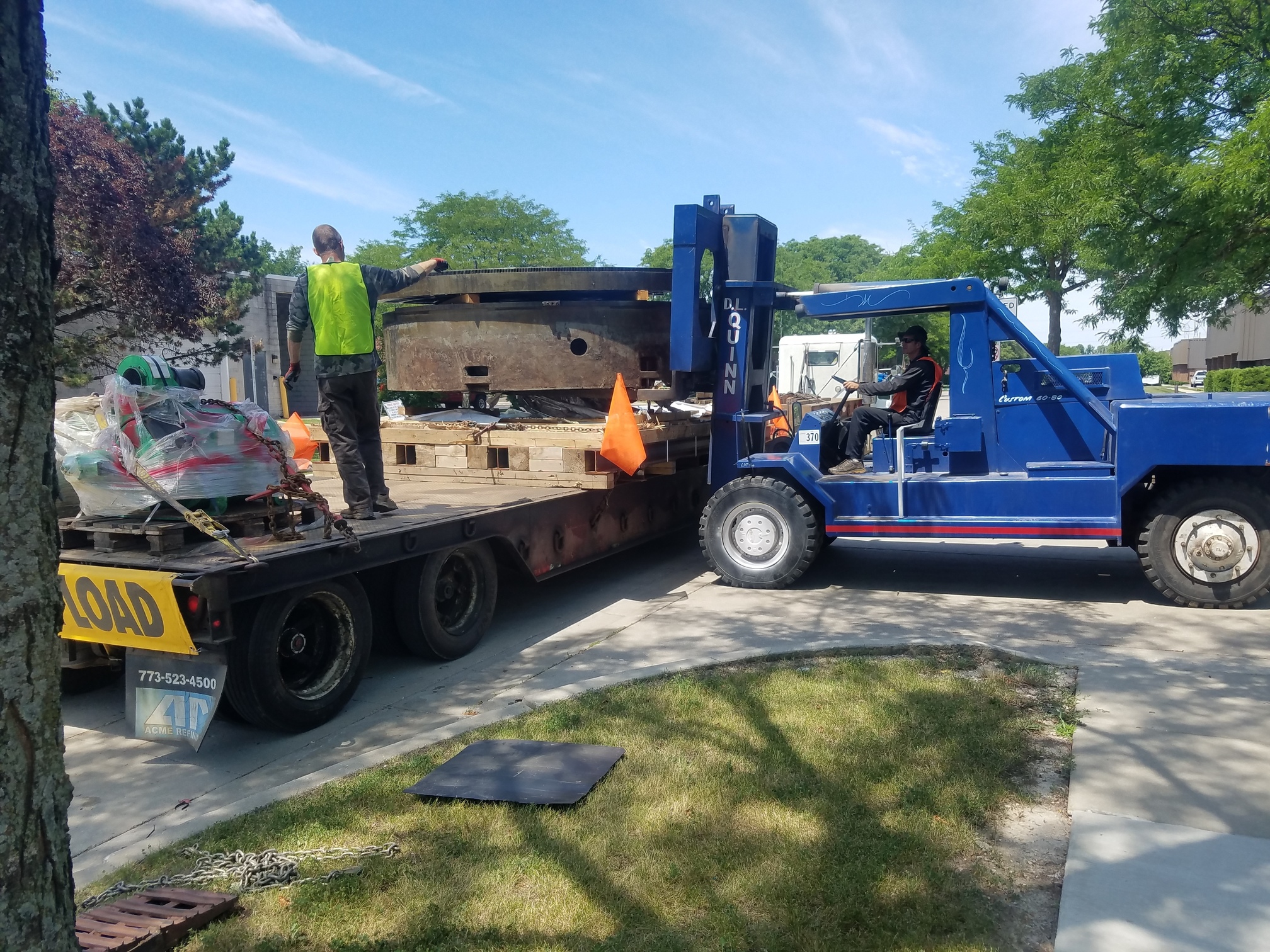 Chicago Machinery Movers Container Transloading, Rigging, Machinery