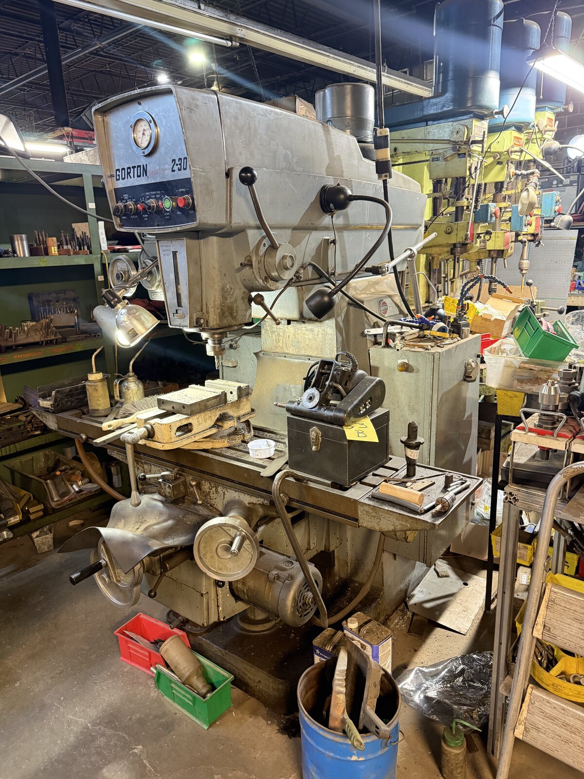 The Gorton 2-30 vertical mill