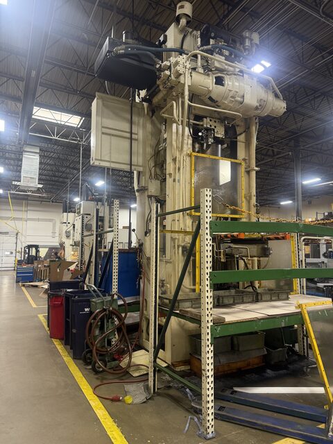 A Verson Hydroform press seen from the shop aisle